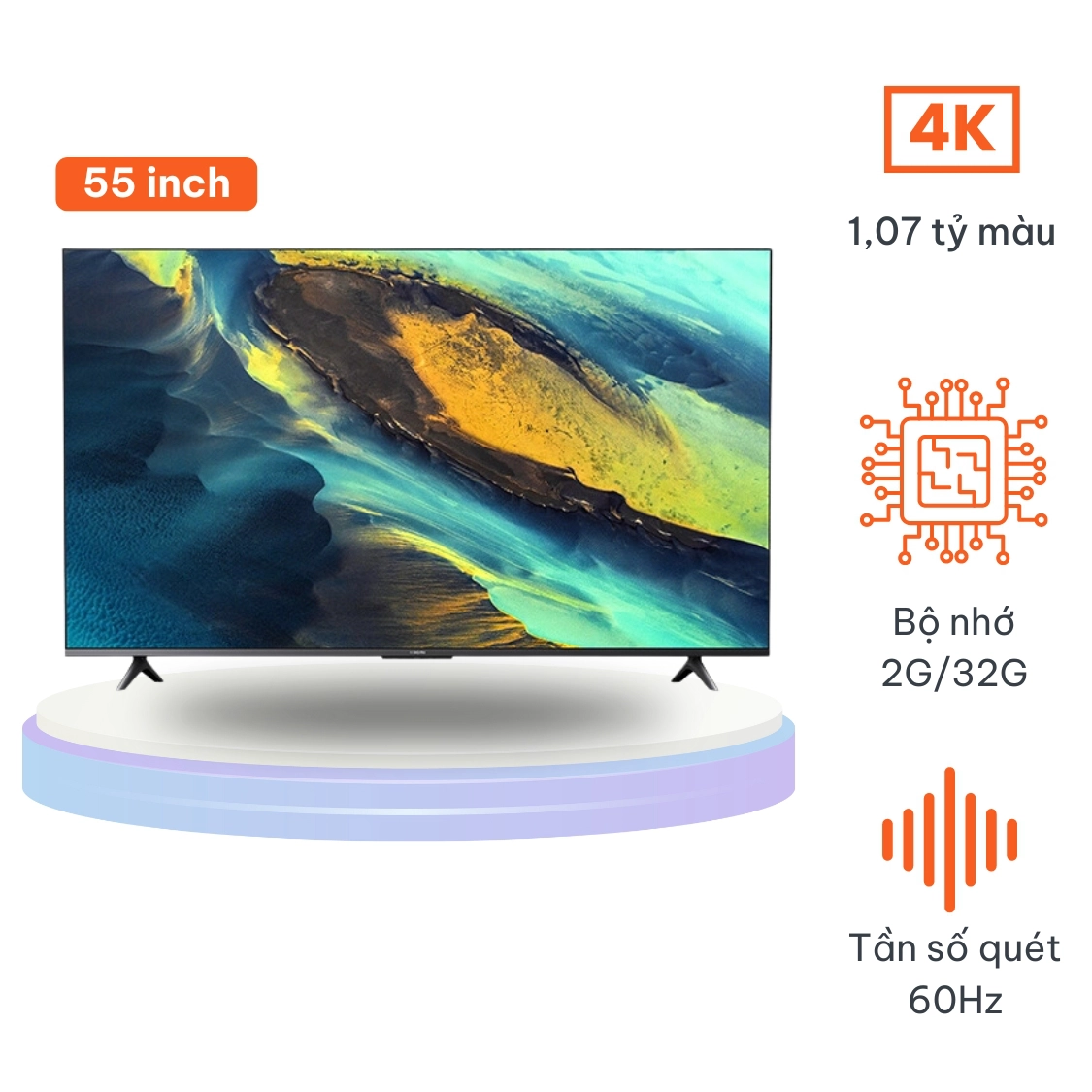 Tivi Xiaomi A55- 55 inch – Màn hình full HD (2GB-32GB) BẢN NỘI ĐỊA